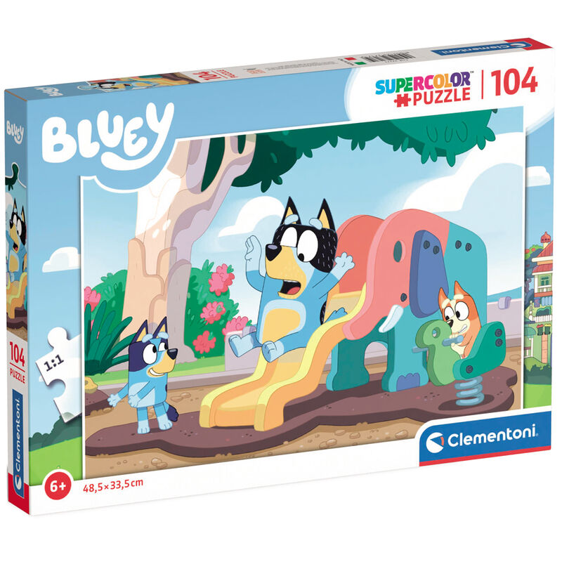 Clementoni Bluey Pussel 104 stycken Djur – Nerdbutiken