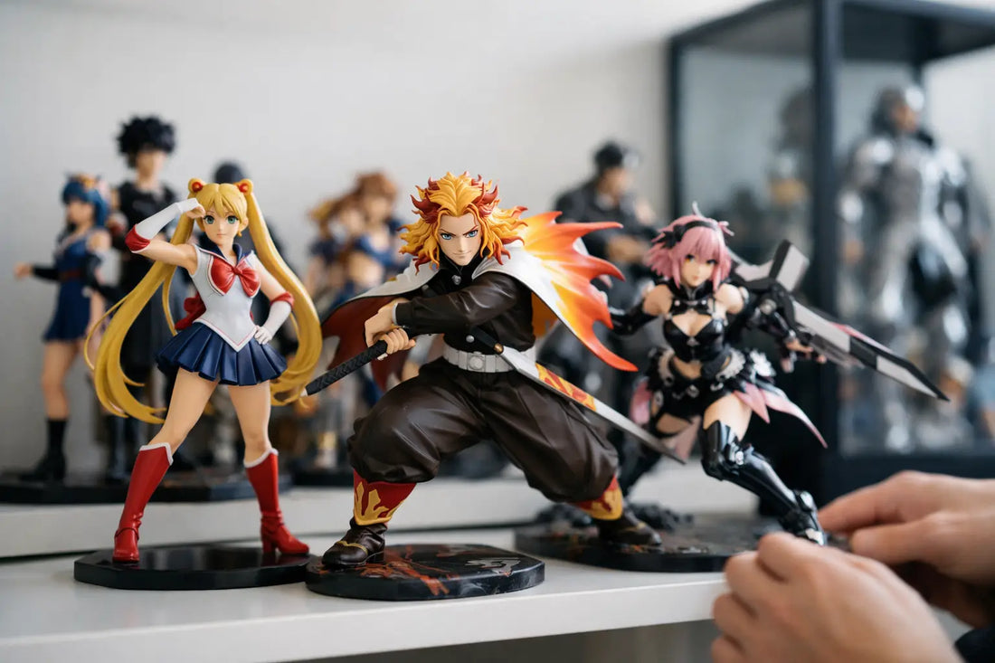 Anime figurer som gör samlingen levande
