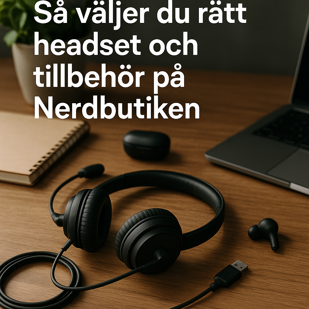 Så väljer du rätt headset och tillbehör på Nerdbutiken