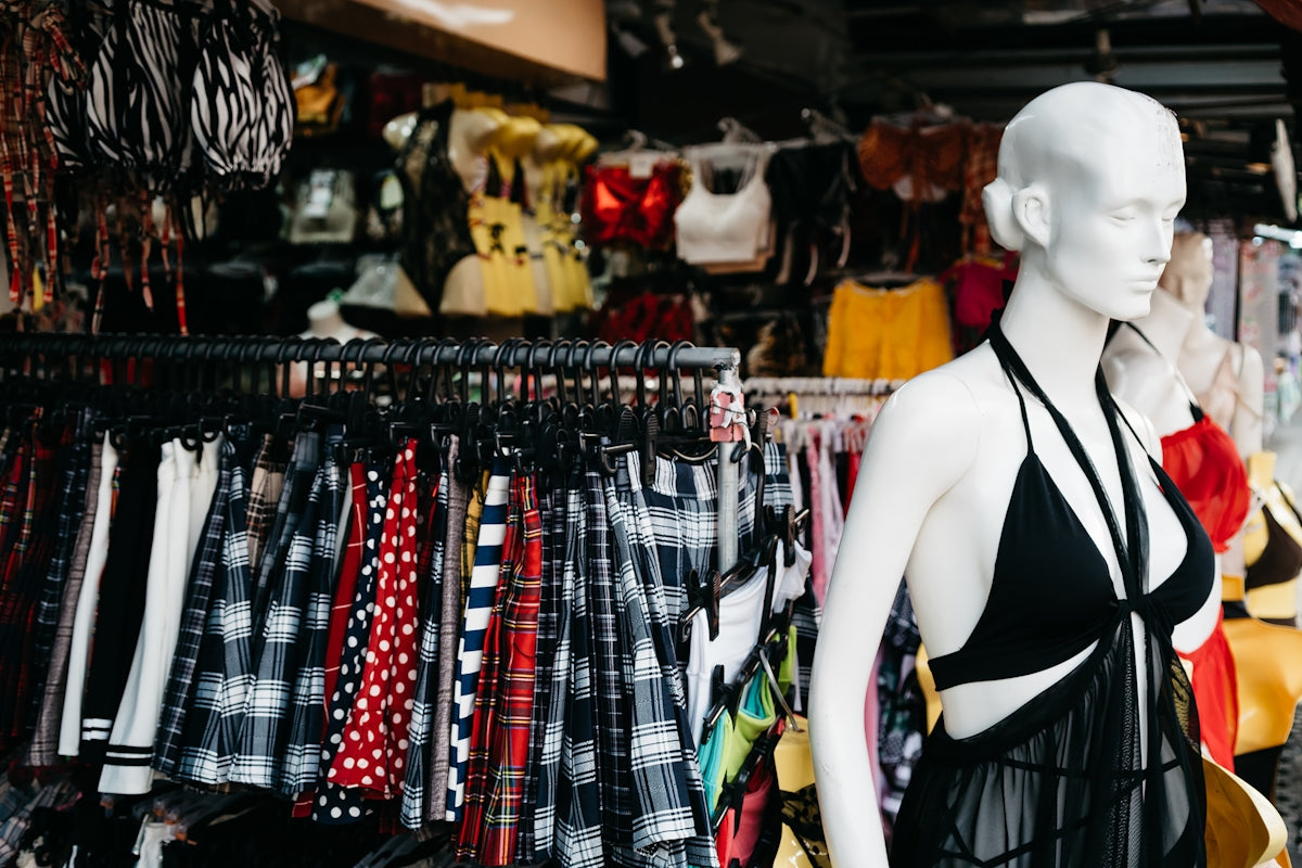 a mannequin in a store