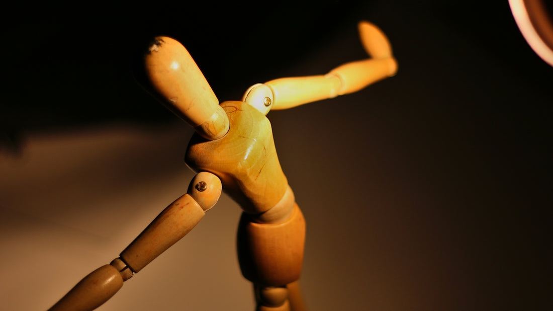 a wooden toy standing on its hind legs