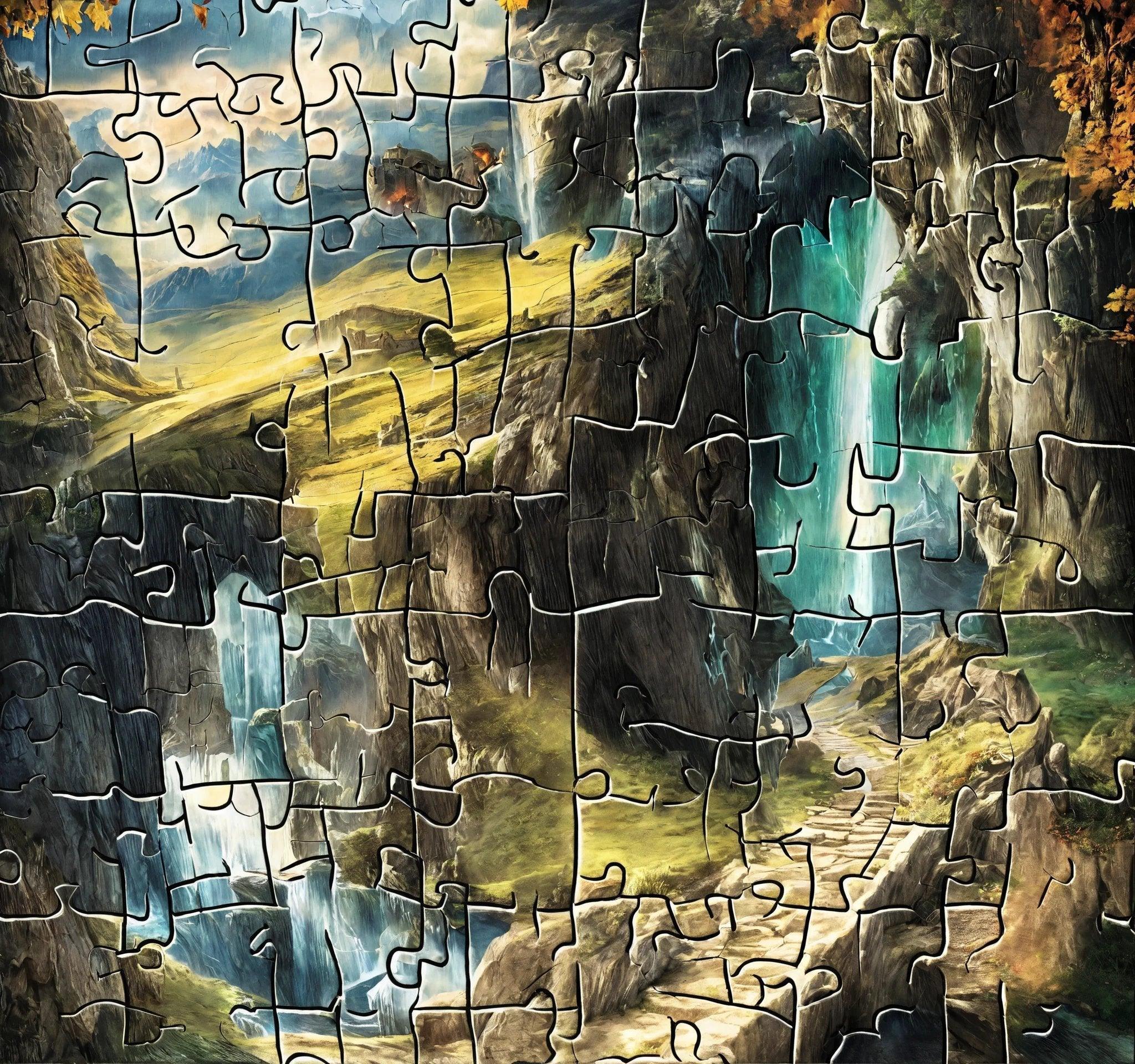 Sagan om Ringen Pussel - Nerdbutiken