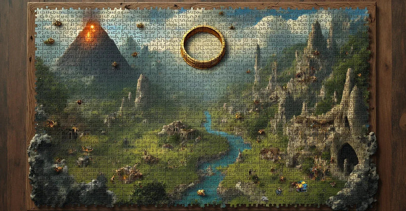 Sagan om Ringen Pussel - Nerdbutiken