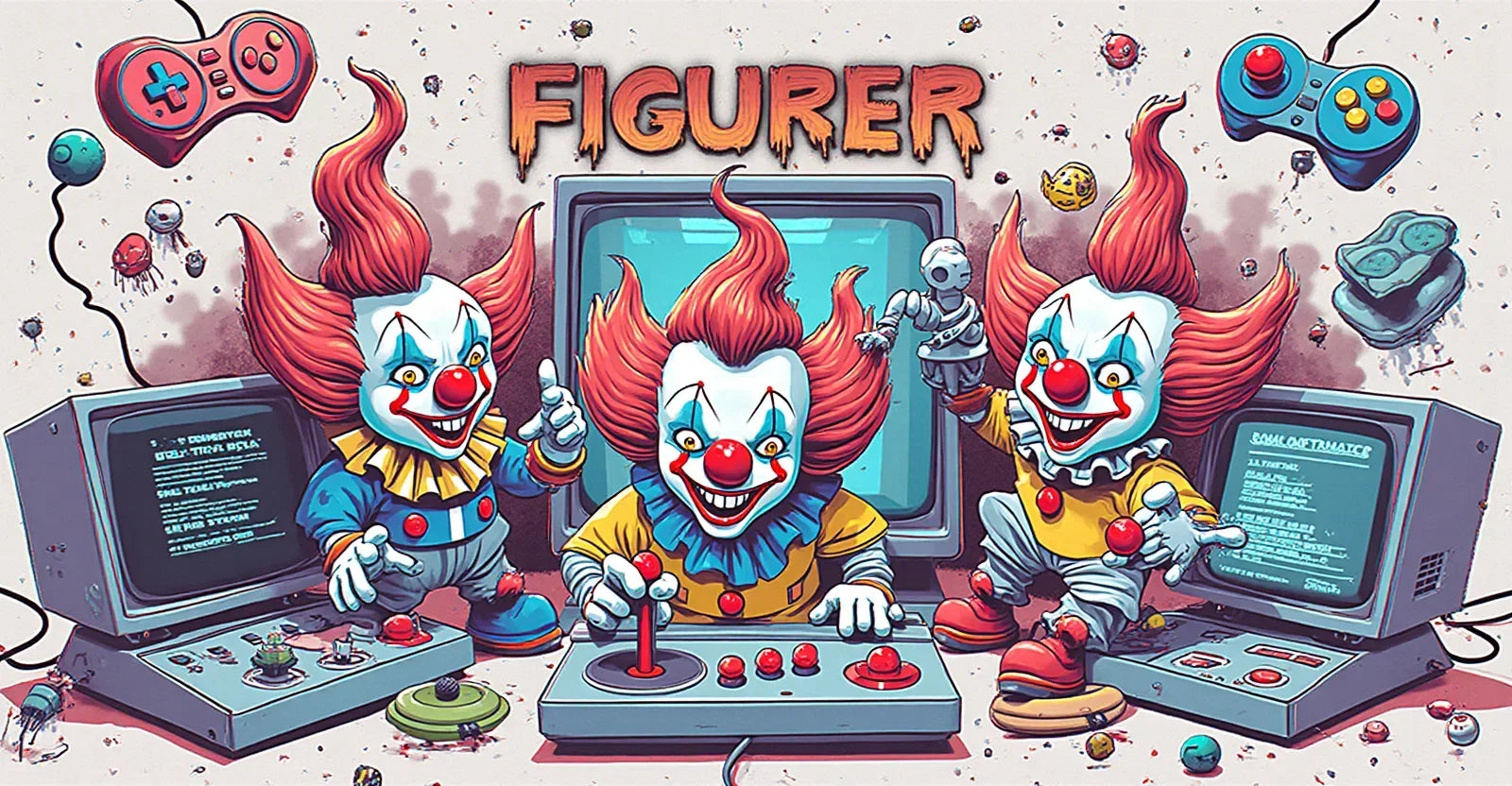 Killer Klowns From Outer Space Figurer - Nerdbutiken