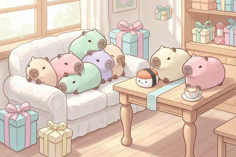 Capybara Gosedjur – mjuka capybara plush & söta presenter 