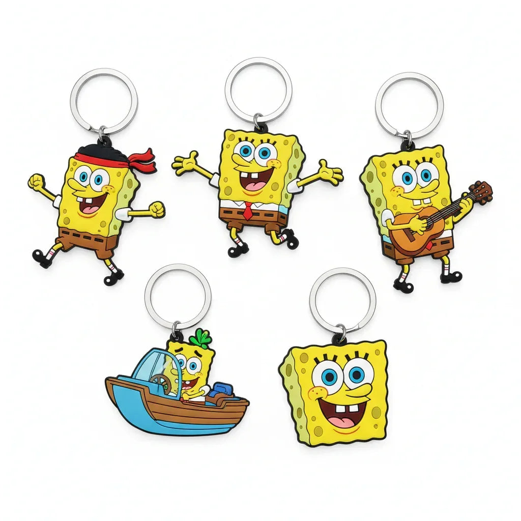 Svampbob Fyrkant Nyckelringar - Nerdbutiken