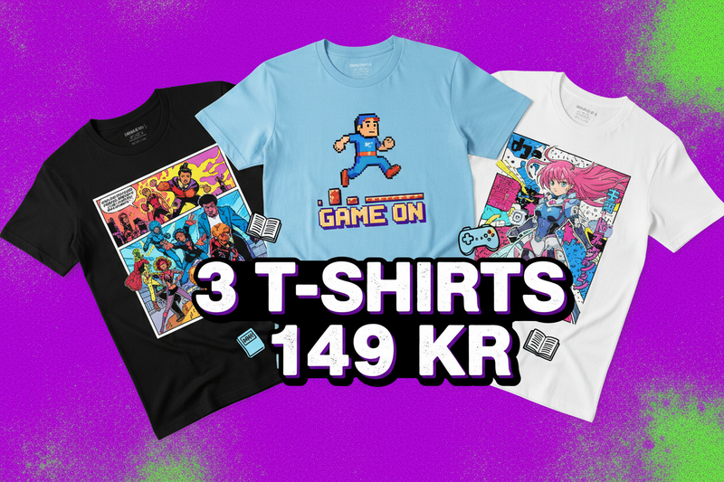 3st slumpade T-shirts - Nerdbutiken