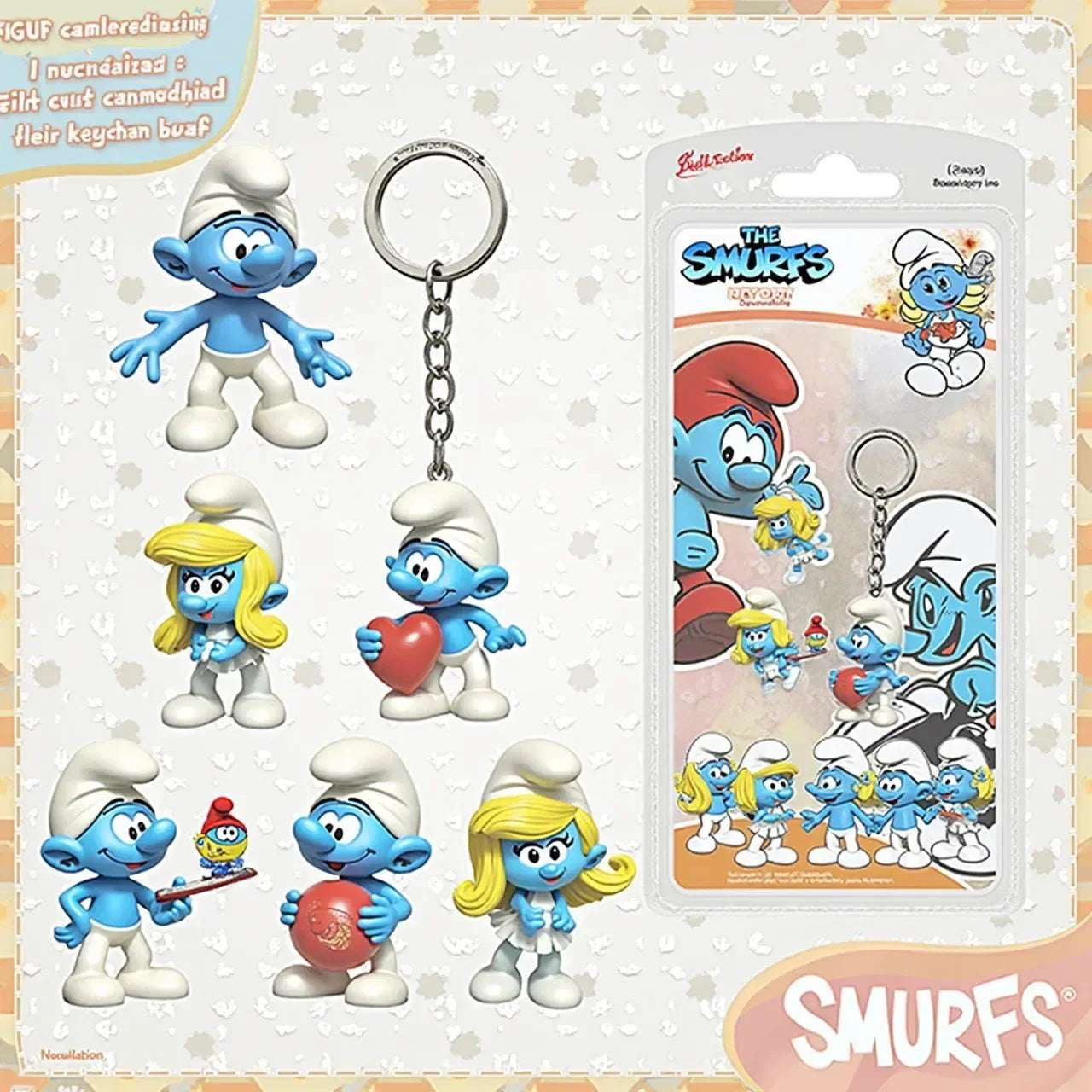 Smurfarna Nyckelringar - Nerdbutiken