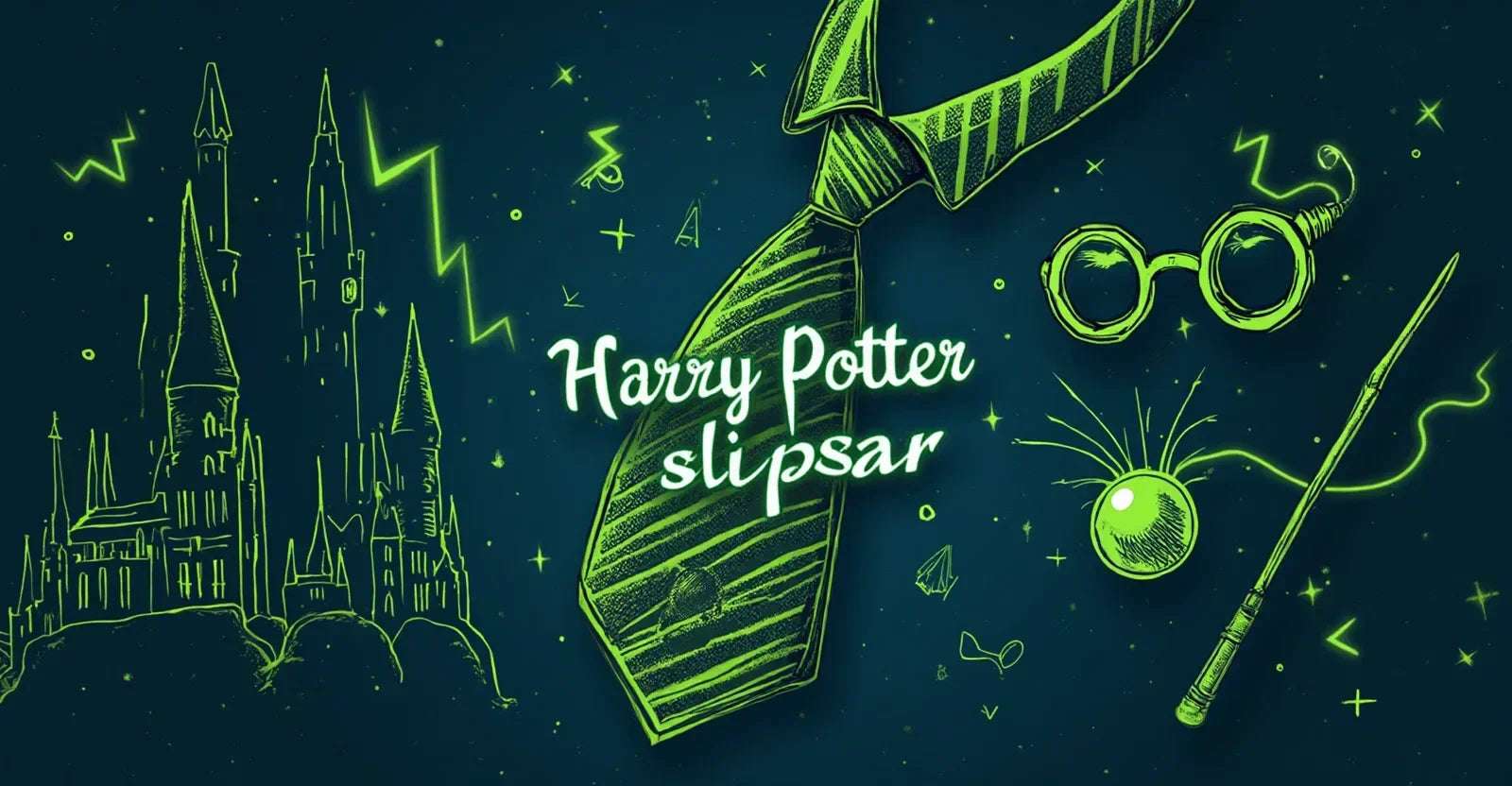 Magiska Harry Potter slipsar: Så här visar du din kärlek till trollkarlsvärlden med stil! - Nerdbutiken