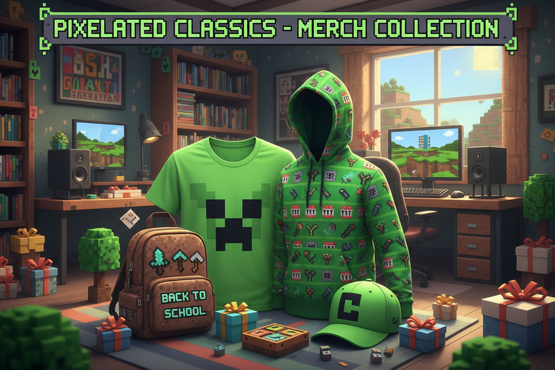 Minecraft Kläder & Presenter – tröjor, t-shirts, kepsar & väskor