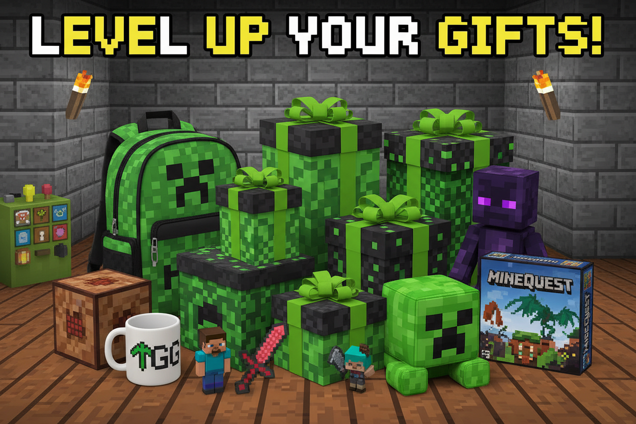 Minecraft Presenter – gosedjur, ryggsäckar, muggar & presenter till Minecraft-fans