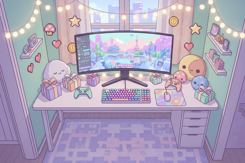 Gaming Gosedjur Presenter – mjuka spelpresenter & gamer plush
