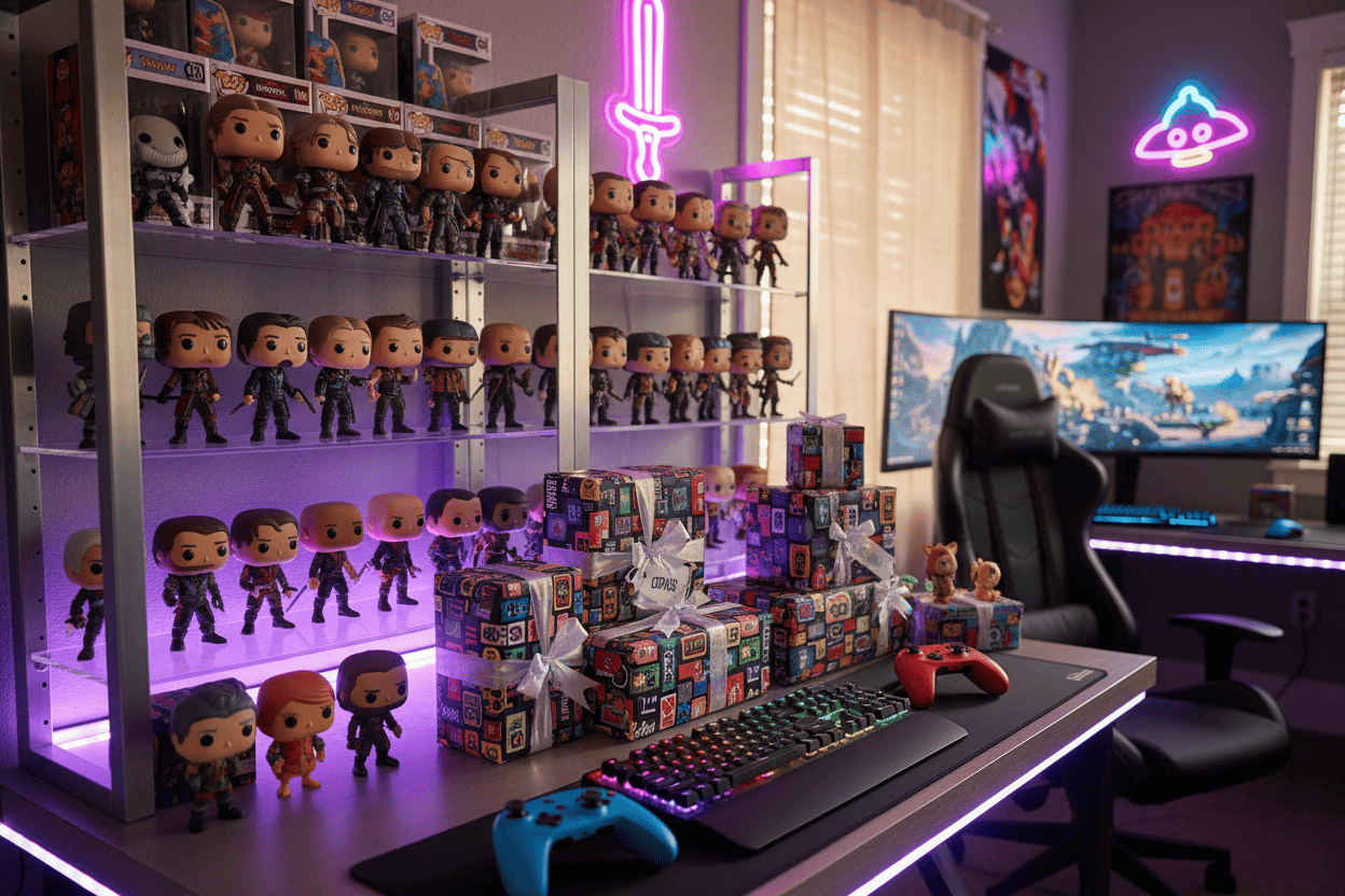 Gaming Figurer Presenter – spelfigurer, POP, actionfigurer & samlarprylar