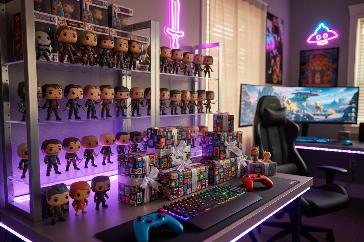 Gaming Figurer Presenter – spelfigurer, POP, actionfigurer & samlarprylar