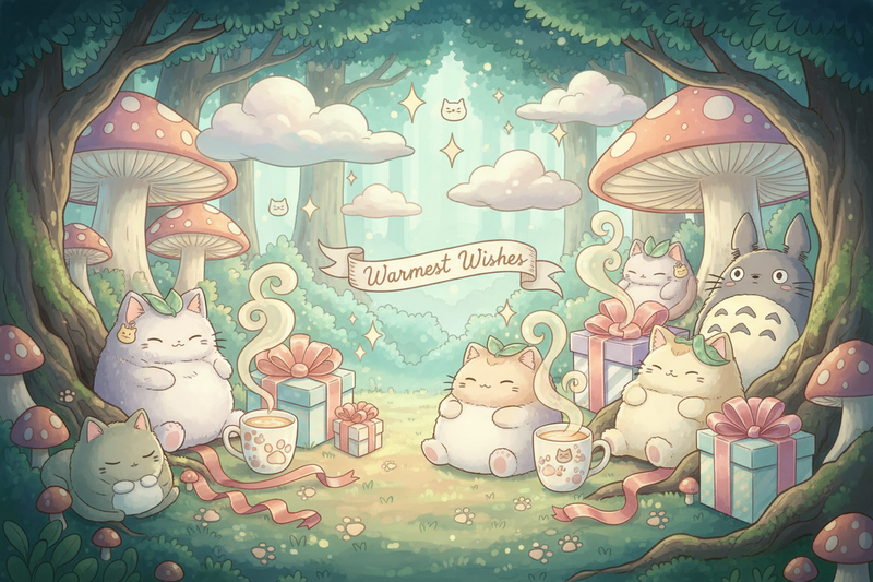 Studio Ghibli Presenter – Totoro, Kiki, Jiji, muggar & gosedjur