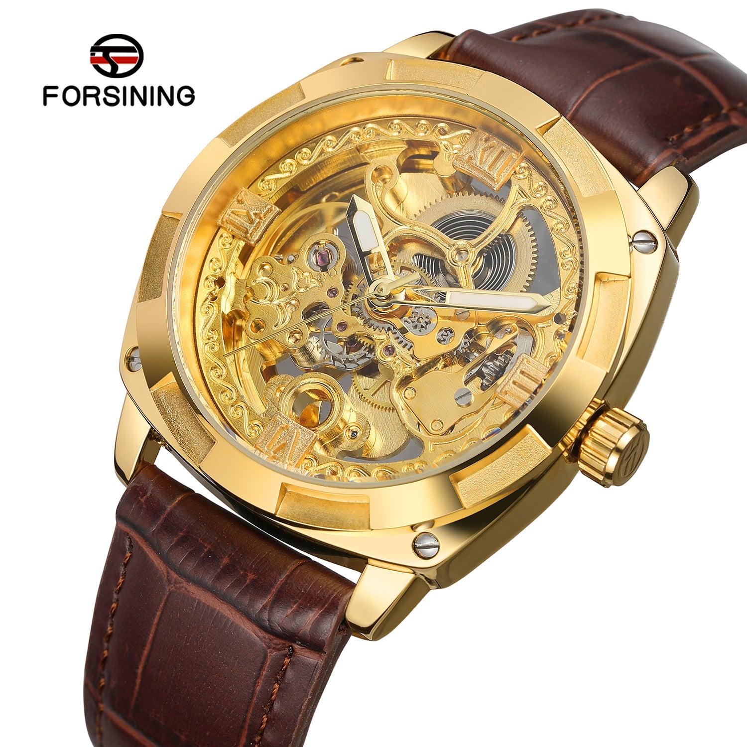 Forsining Armbandsur FSG8157M3G2 – Elegans i Guld FORSINING