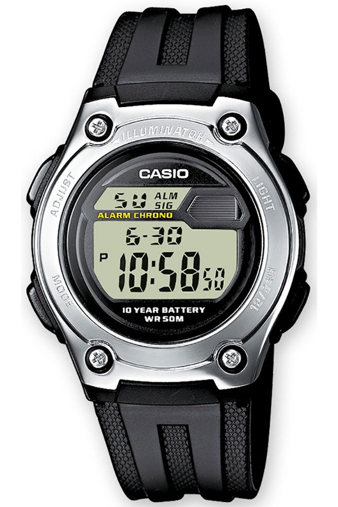Casio W-211-1A Quartz Klocka med Digital Display Runns