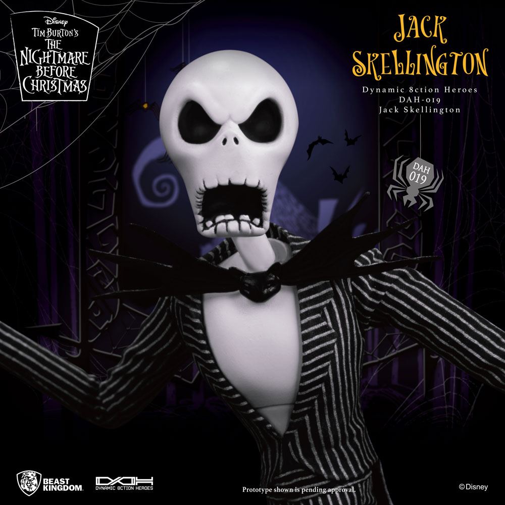 Nightmare Before Christmas Dynamiska 8ction Heroes Actionfigur 1/9 Jack Skellington 21 cm Beast Kingdom Toys