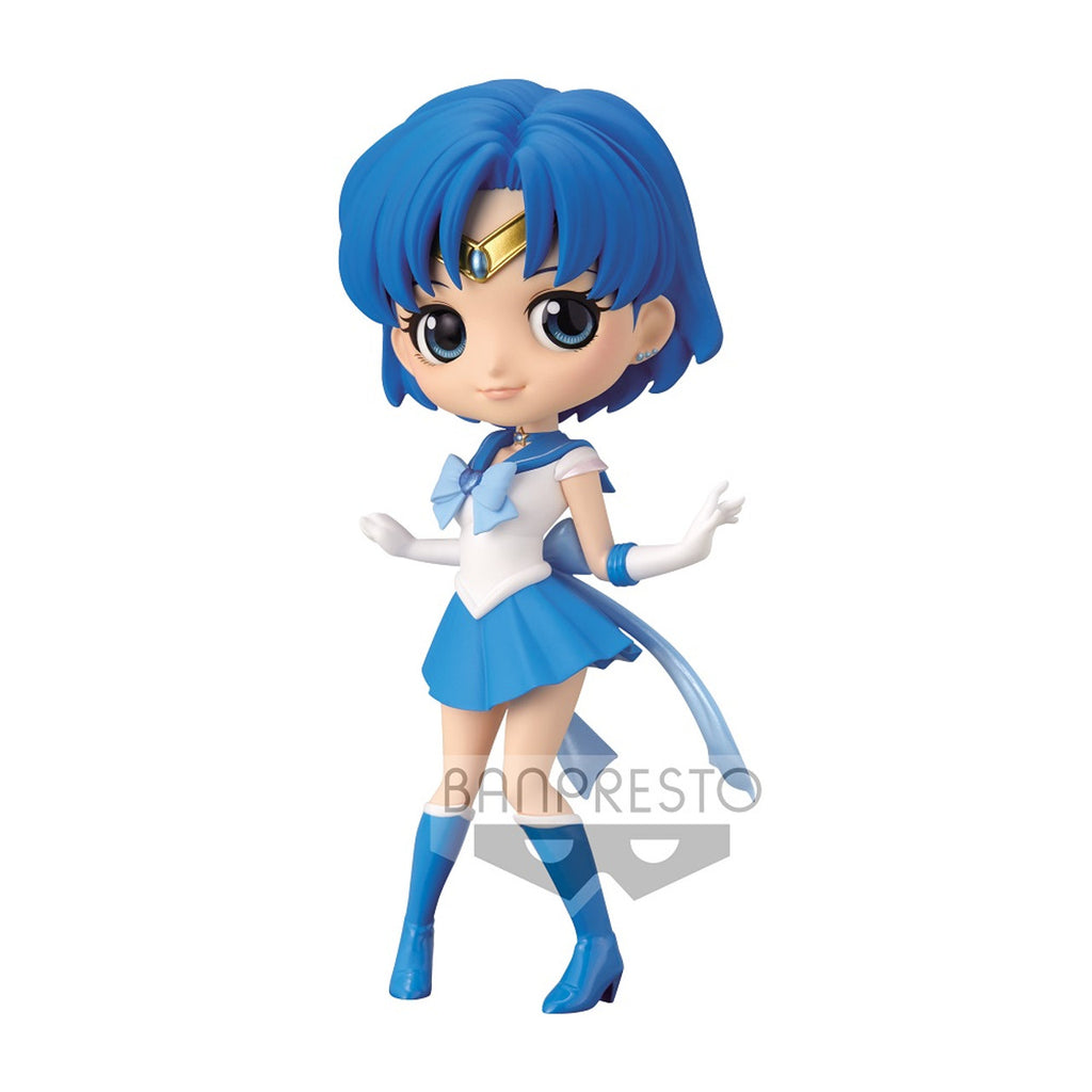Super Sailor Mercury Q Posket Figur från Sailor Moon Eternal Bandai Namco