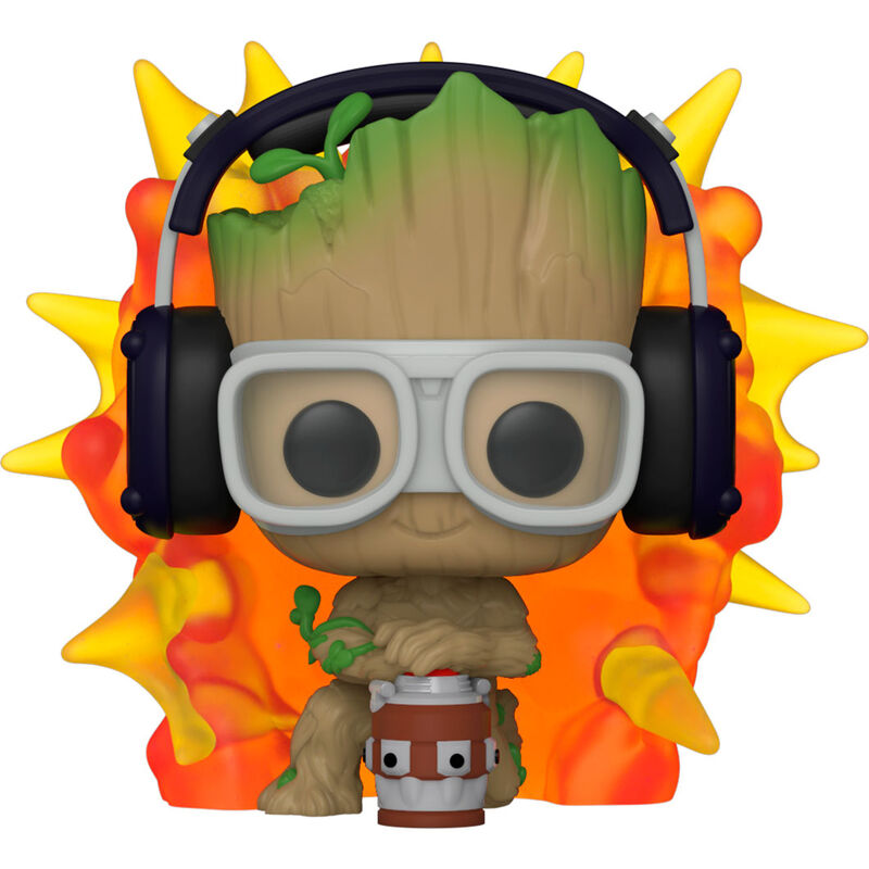 POP Figur Marvel I am Groot - Groot med Detonator FUNKO