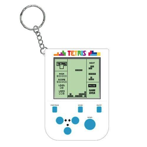 Tetris Mini Retro Handheld Video Game Nyckelring