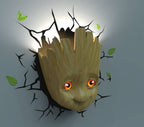 Marvel 3D LED Light Baby Groot Face 3D 3Dlight