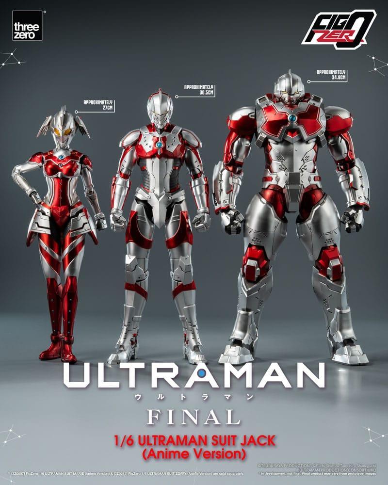 Ultraman Final FigZero Action Figur 1/6 Ultraman Suit Jack Anime Version 35 cm ThreeZero