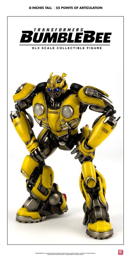 Transformers Bumblebee DLX Actionfigur i skala 1/6, cirka 20 cm hög