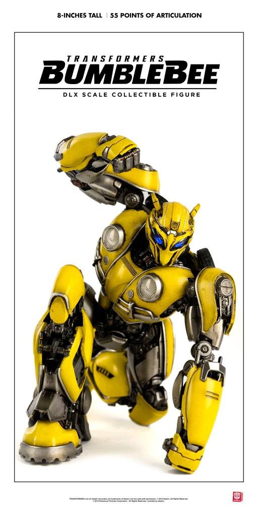 Transformers Bumblebee DLX Actionfigur i skala 1/6, cirka 20 cm hög