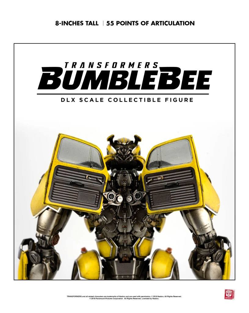 Transformers Bumblebee DLX Actionfigur i skala 1/6, cirka 20 cm hög