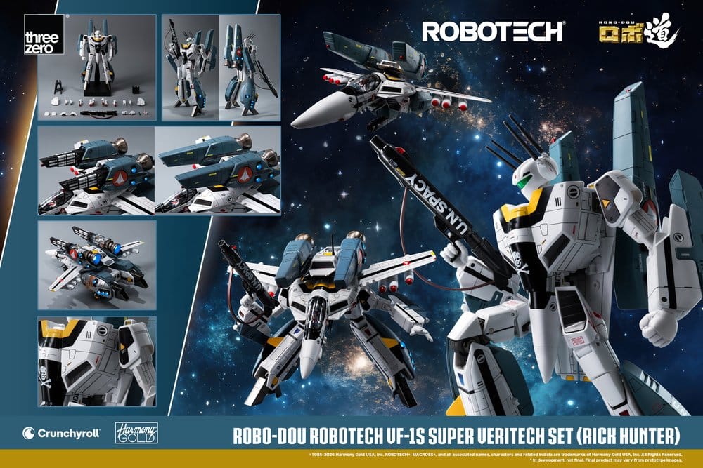 Robotech Robo-Dou Actionsfigur VF-1S Super Veritech Set (Rick Hunter) 20 cm