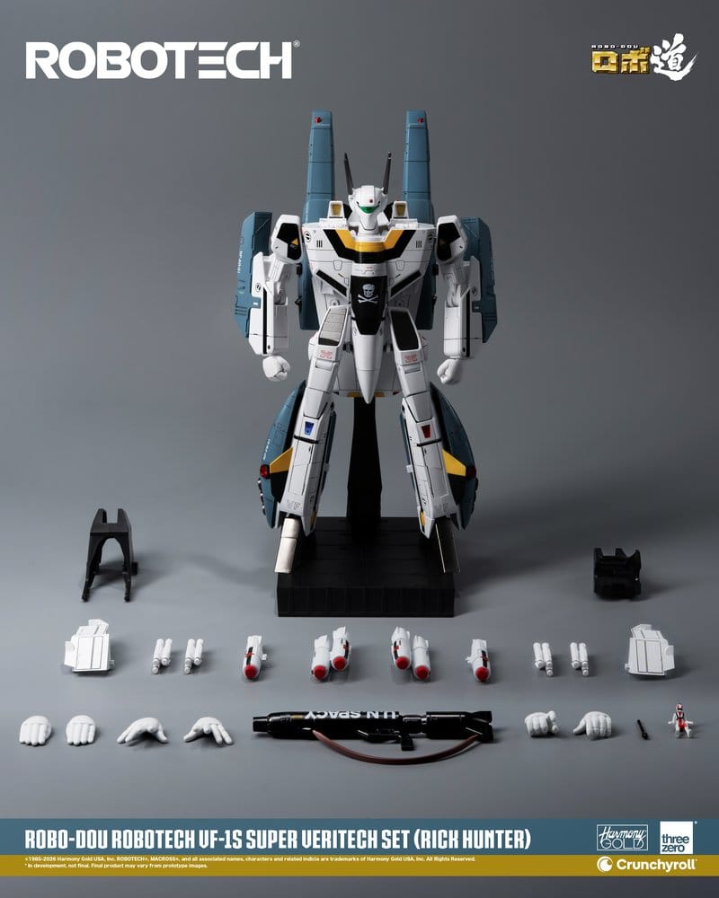 Robotech Robo-Dou Action Figur VF-1S Super Veritech Set (Rick Hunter) 20 cm