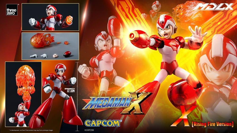 Mega Man MDLX Action Figur Rockman X / Mega Man X (Rising Fire Version) 12 cm ThreeZero