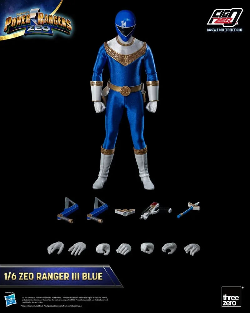 Power Rangers Zeo FigZero Actionfigur 1/6 Ranger III Blue 30 cm ThreeZero