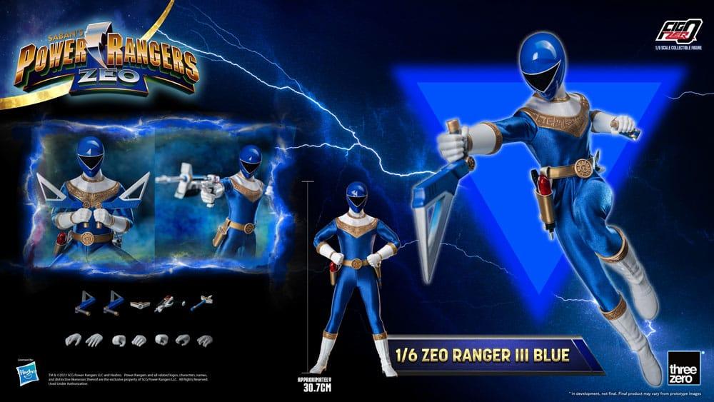 Power Rangers Zeo FigZero Actionfigur 1/6 Ranger III Blue 30 cm ThreeZero
