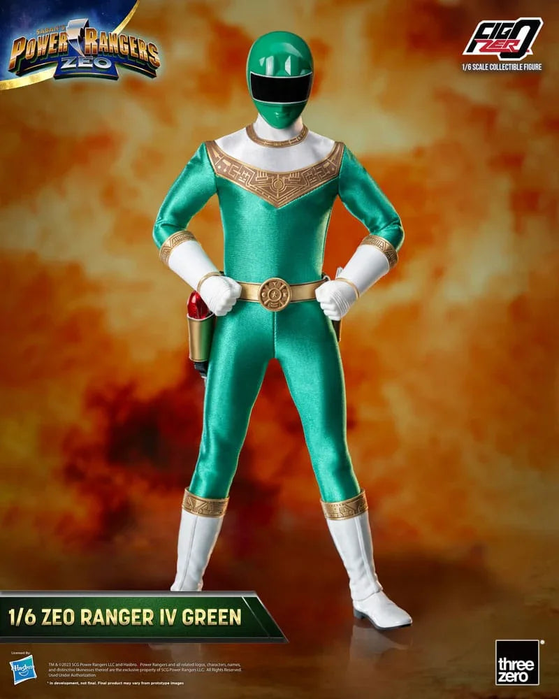 Power Rangers Zeo FigZero Action Figur 1/6 Ranger IV Green 30 cm ThreeZero