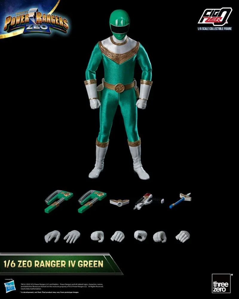 Power Rangers Zeo FigZero Action Figur 1/6 Ranger IV Green 30 cm ThreeZero