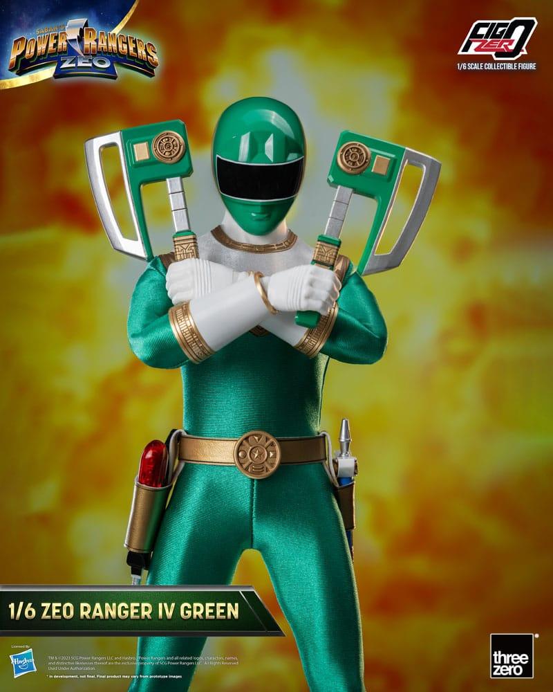 Power Rangers Zeo FigZero Action Figur 1/6 Ranger IV Green 30 cm ThreeZero