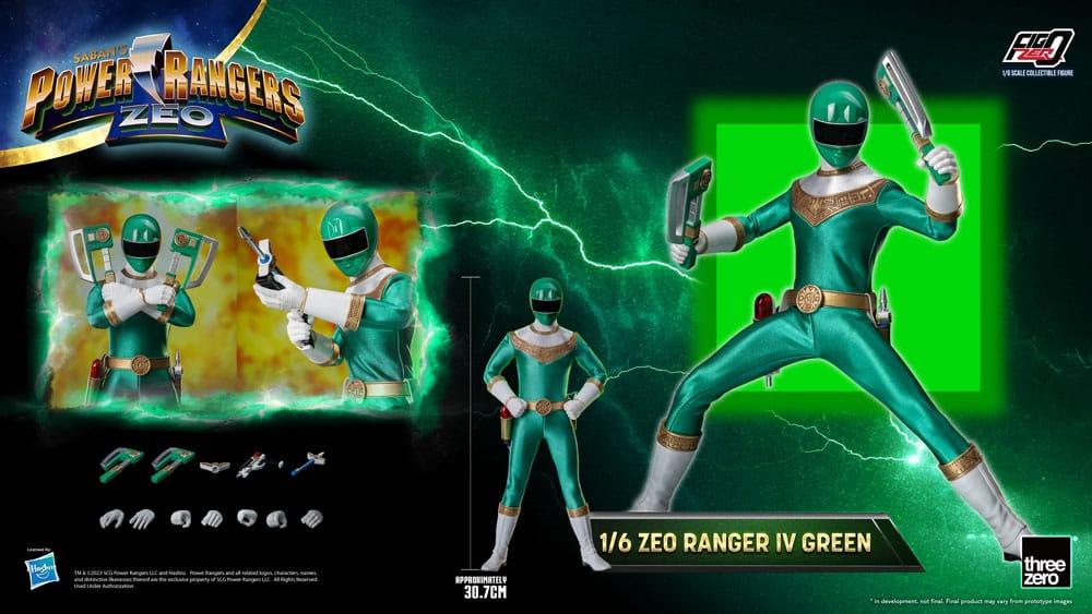 Power Rangers Zeo FigZero Action Figur 1/6 Ranger IV Green 30 cm ThreeZero