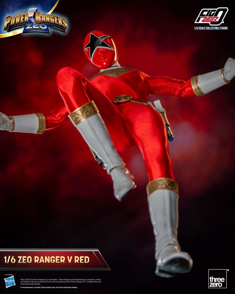 Power Rangers Zeo FigZero Actionfigur 1/6 Ranger V Röd 30 cm