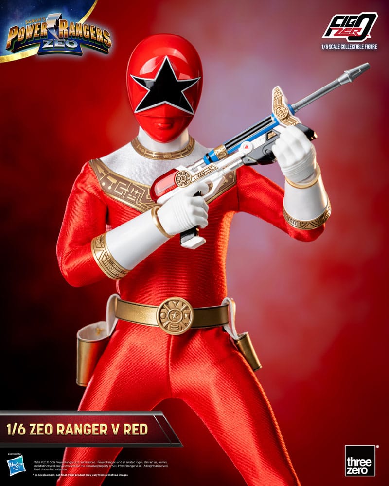 Power Rangers Zeo FigZero Actionfigur 1/6 Ranger V Röd 30 cm