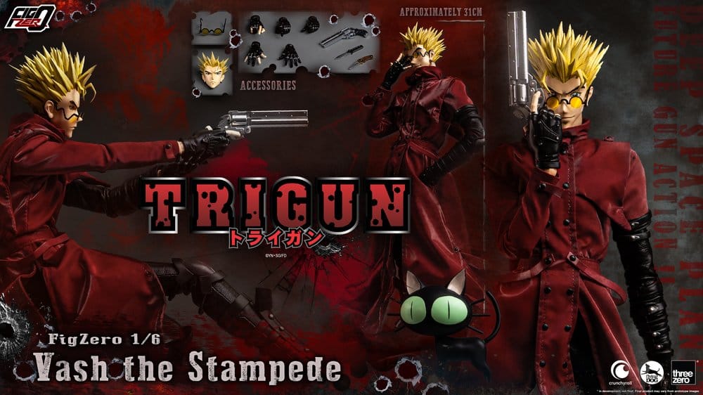 Trigun FigZero action figure 1/6 Vash the Stampede 31 cm