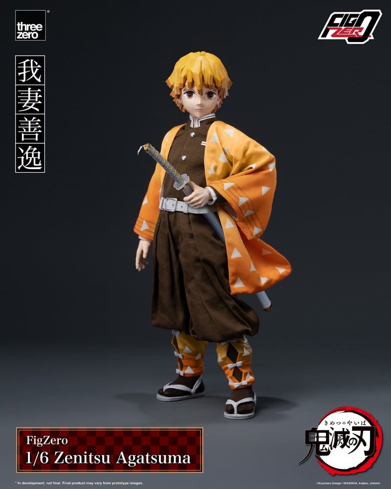 Demon Slayer: Kimetsu no Yaiba FigZero 1/6-actionfigur Zenitsu Agatsuma, 28 cm