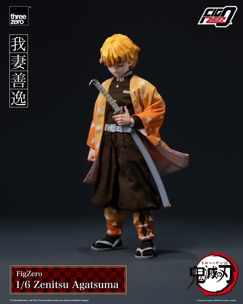 Demon Slayer: Kimetsu no Yaiba FigZero 1/6-actionfigur Zenitsu Agatsuma, 28 cm
