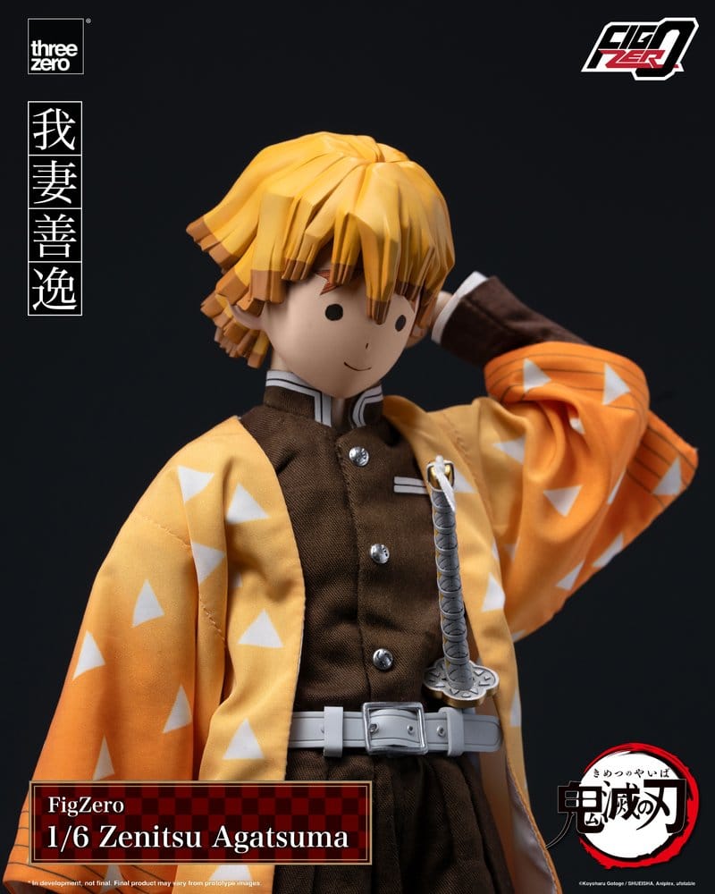 Demon Slayer: Kimetsu no Yaiba FigZero 1/6-actionfigur Zenitsu Agatsuma, 28 cm