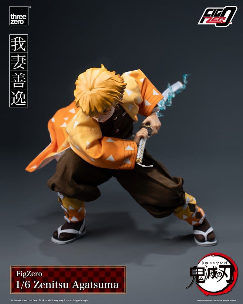 Demon Slayer: Kimetsu no Yaiba FigZero 1/6-actionfigur Zenitsu Agatsuma, 28 cm