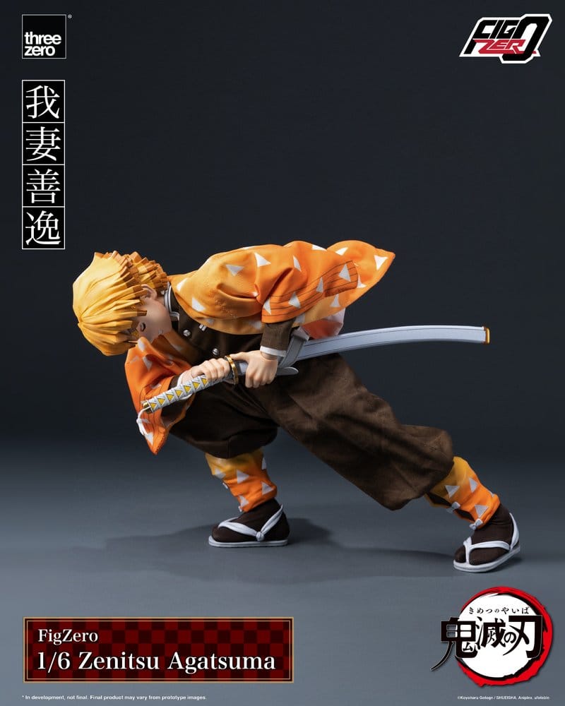 Demon Slayer: Kimetsu no Yaiba FigZero 1/6-actionfigur Zenitsu Agatsuma, 28 cm