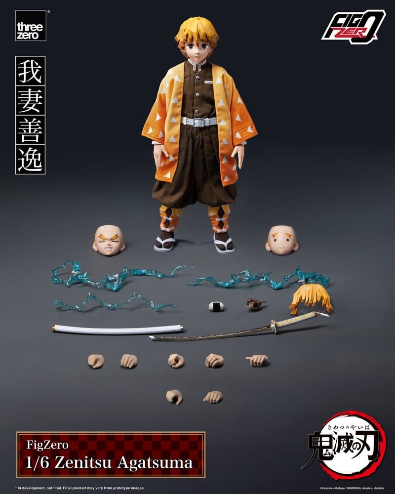 Demon Slayer: Kimetsu no Yaiba FigZero 1/6-actionfigur Zenitsu Agatsuma, 28 cm