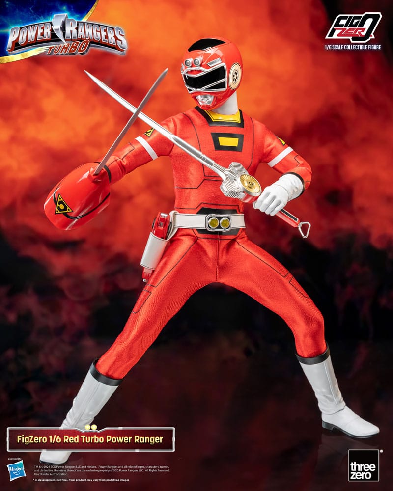 Power Rangers Turbo FigZero Action Figur 1/6 Red Turbo Power Ranger 30 cm ThreeZero