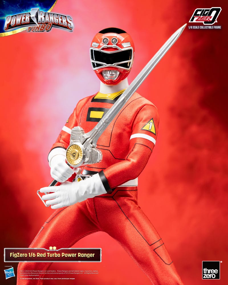 Power Rangers Turbo FigZero Action Figur 1/6 Red Turbo Power Ranger 30 cm ThreeZero